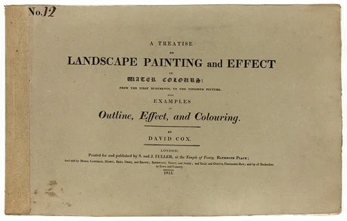 A Treatise on Landscape Painting and Effect in Water Colours: From the First Rudiments, to the Finished Picture No. 12 by David Cox, book, 1813-1814