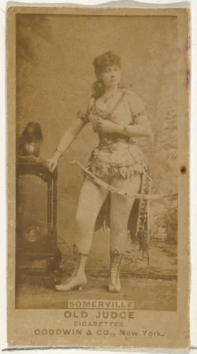 Annie Somerville, from the Actors and Actresses series (N171) for Old Judge Cigarettes by Goodwin & Company, photograph, 1886-1890
