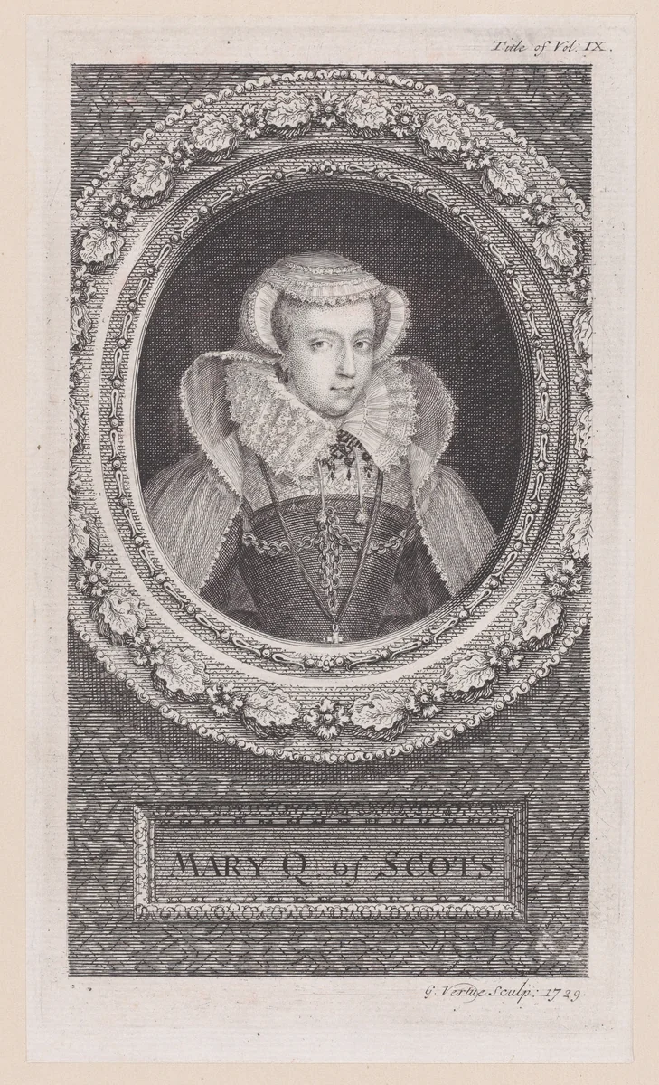 Mary, Queen of Scots by George Vertue, print, 1729