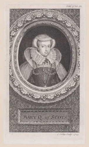 Mary, Queen of Scots by George Vertue, print, 1729