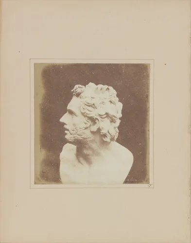 Bust of Patroclus by William Henry Fox Talbot, photograph, 1843-1845