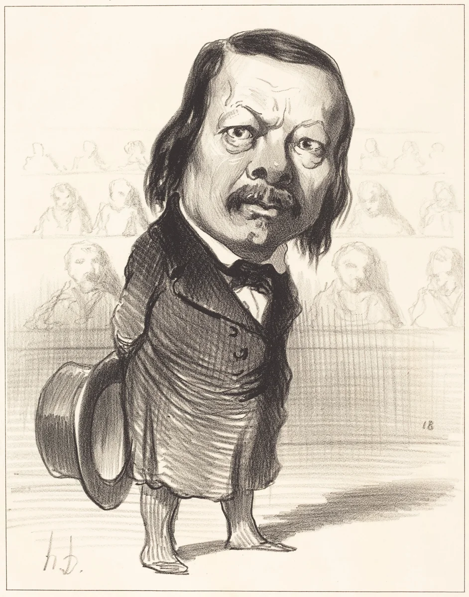 Ferdinand Flocon by Honoré Daumier, print, 1849