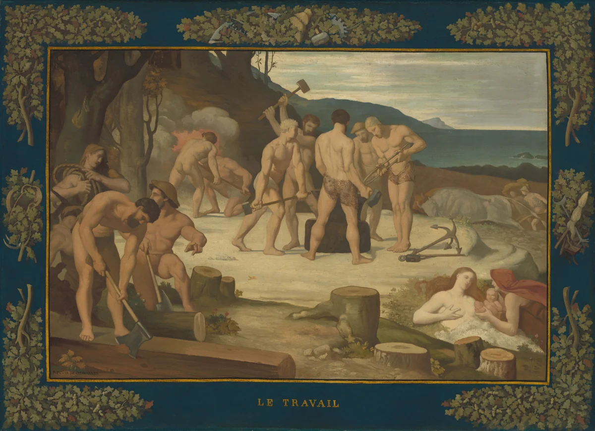 Work by Pierre Puvis de Chavannes, painting, 1863