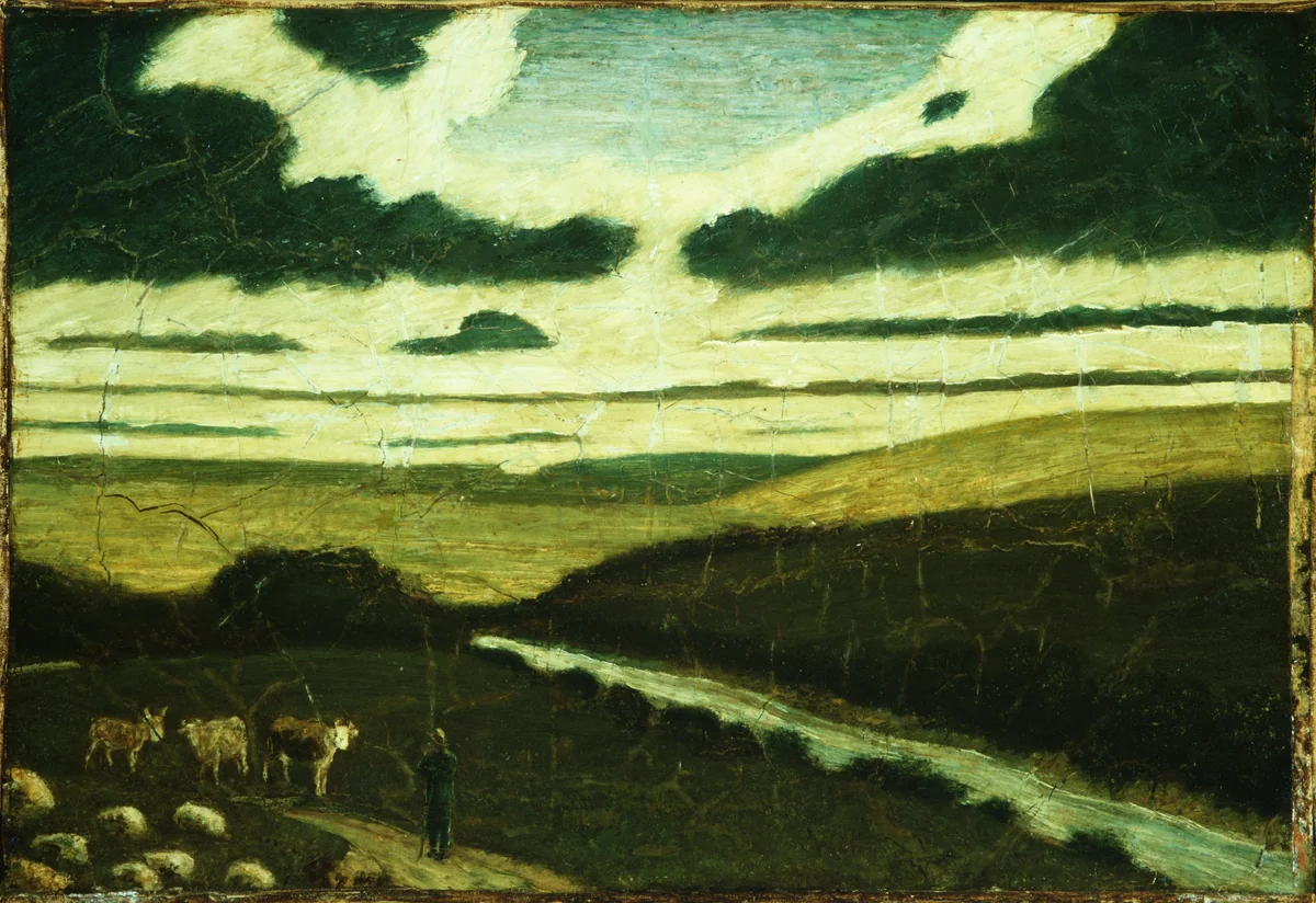 Landscape by Albert Pinkham Ryder, artwork, 1897-1898