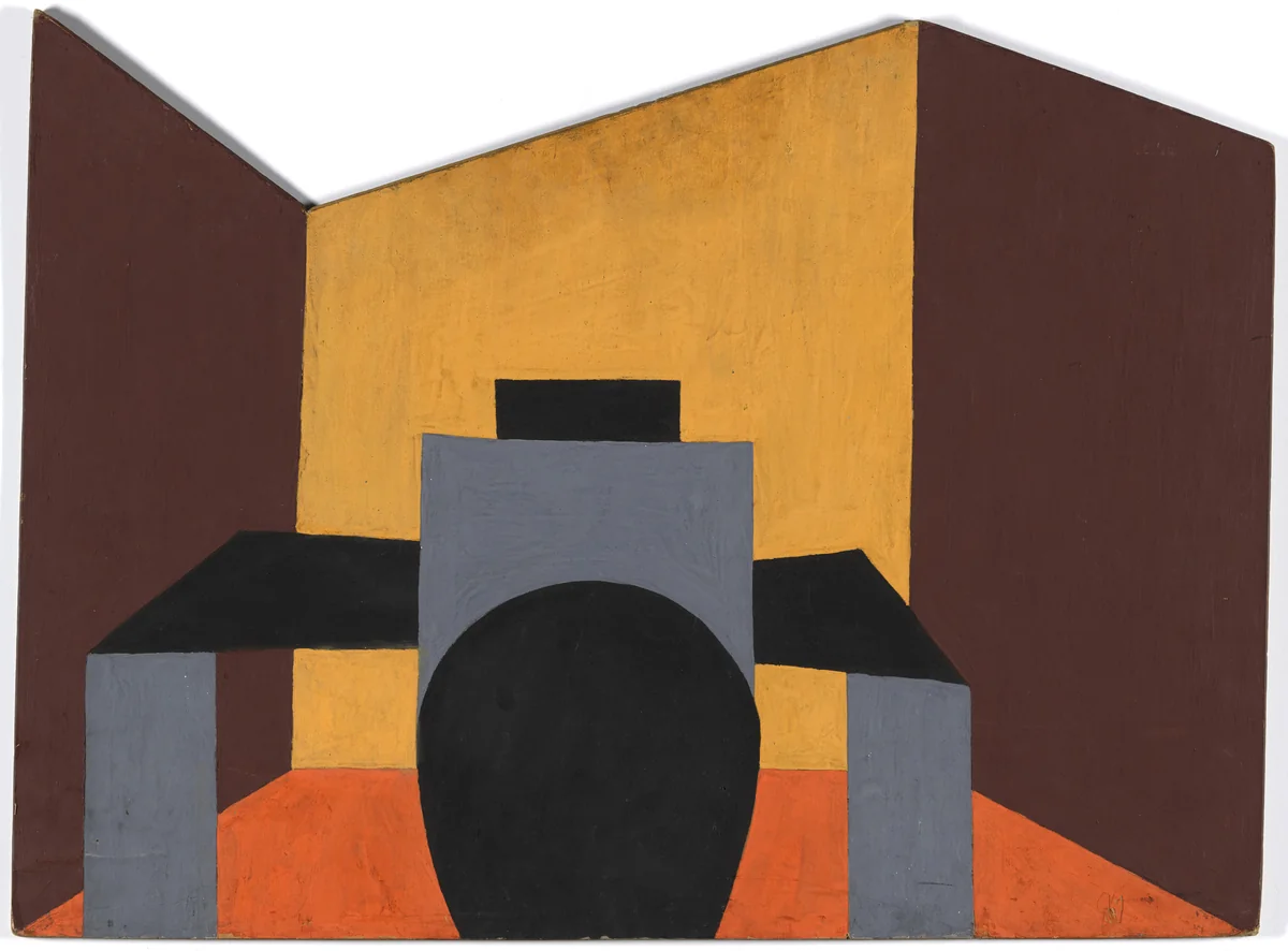 In Front of the Table by László Peri, drawing, 1922