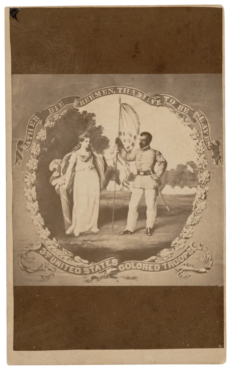 “Rather Die Freemen, than Live to Be Slaves” by David Bustill Bowser, photograph, 1859-1869