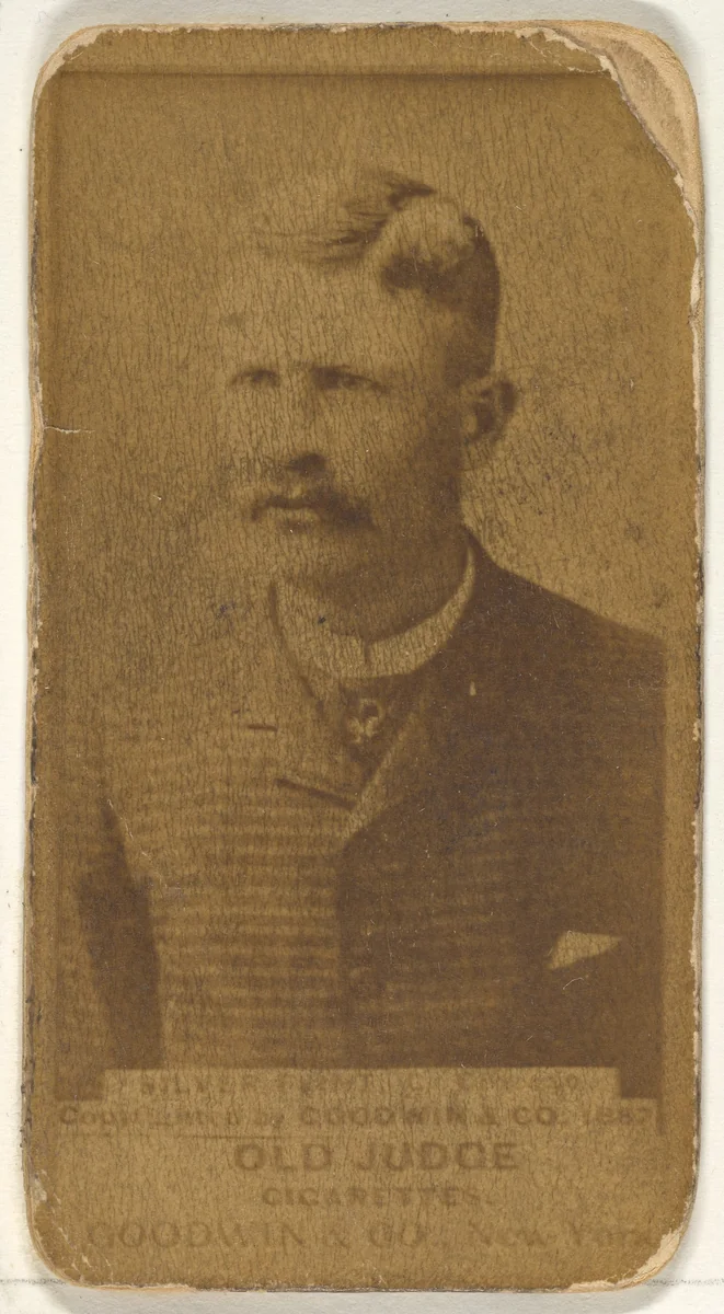 Frank Sylvester "Silver" Flint, Catcher, Chicago, from the Old Judge series (N172) for Old Judge Cigarettes by Goodwin & Company, photograph, 1887-1890