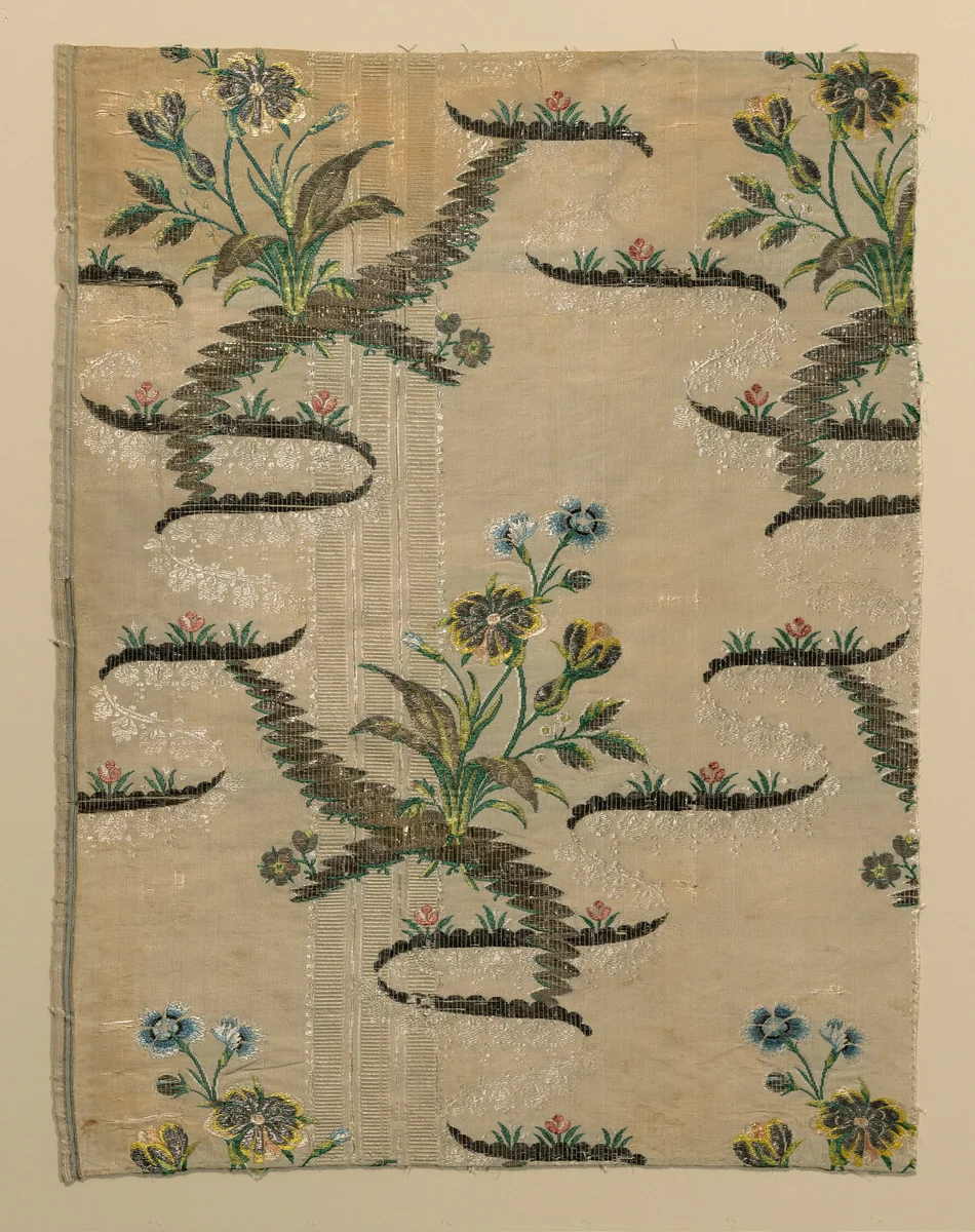 Fragment (Dress Fabric) by England, Spitalfields, textile, 1745-1760
