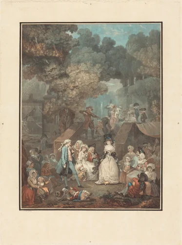 La Noce au Chateau by Philibert Louis Debucourt, print, 1789