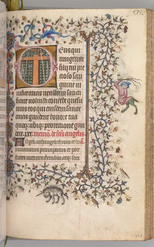 Hours of Charles the Noble, King of Navarre (1361-1425): fol. 262r, Instruments of the Passion by Master of the Brussels Initials and Associates, book, 1400-1410