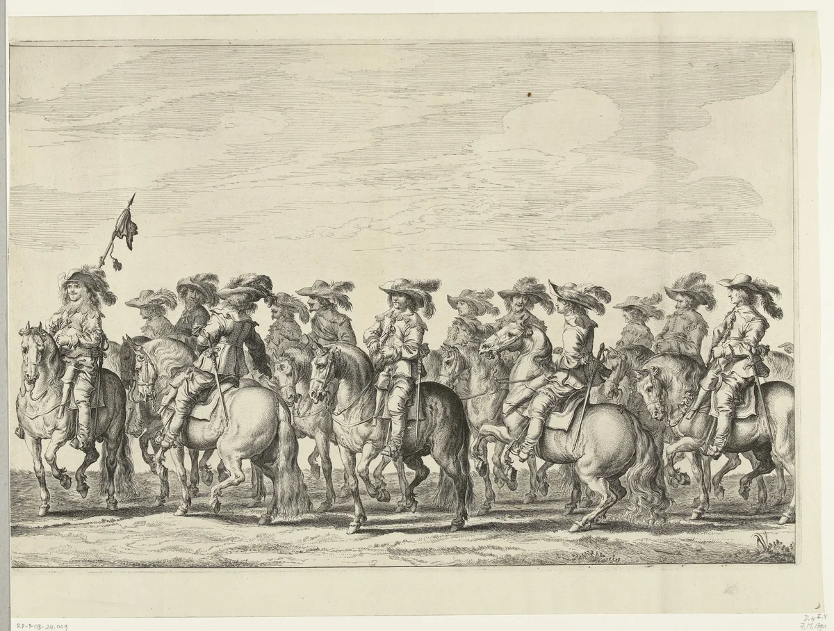 Intocht van Maria de Médicis te Amsterdam (plaat 4), 1638 by Pieter Nolpe, print, 1638-1639