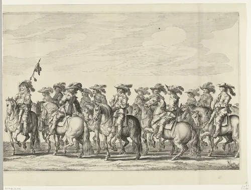 Intocht van Maria de Médicis te Amsterdam (plaat 4), 1638 by Pieter Nolpe, print, 1638-1639