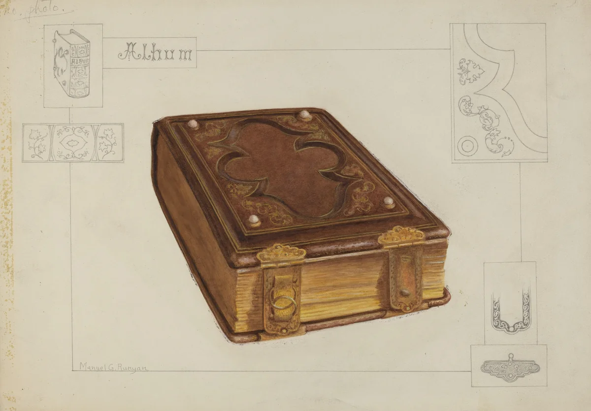 Photograph Album by Manuel G. Runyan, index of american design, 1936