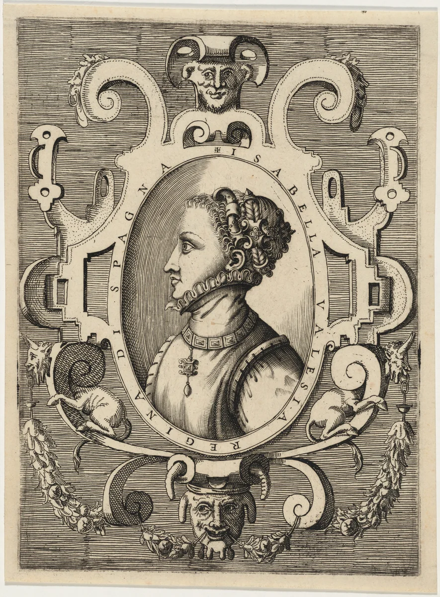 Isabella, Wife of Philip IV of Spain by Unknown 19th Century, print, 1800-1899