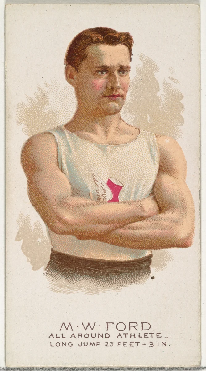 M.W. Ford, All Around Athlete, from World's Champions, Series 2 (N29) for Allen & Ginter Cigarettes by Allen & Ginter, print, 1888
