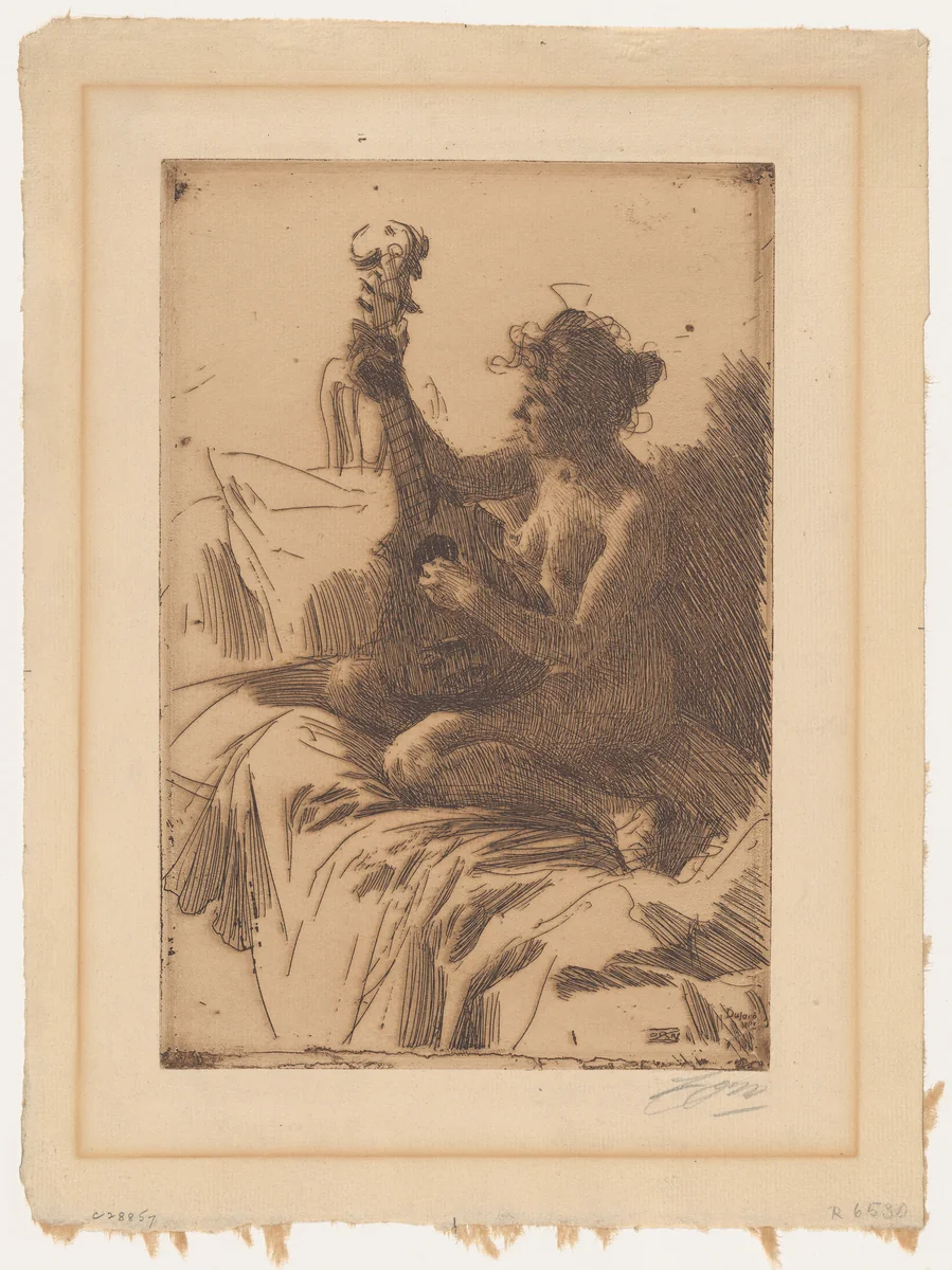 Souvenir by Anders Zorn, print, 1895