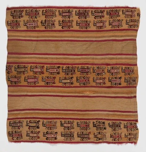 Fragment by Chancay, textile, 1000-1476