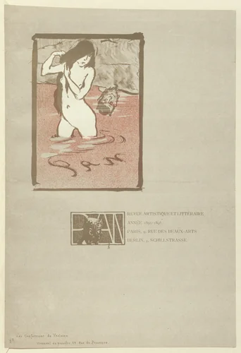 Advertisement for Pan from The Beraldi Album of Theatre Programs by Maxime Dethomas, print, 1895
