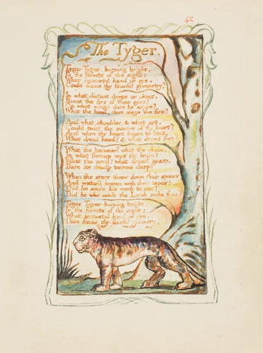Songs of Experience: The Tyger by William Blake, print, 1794-1825
