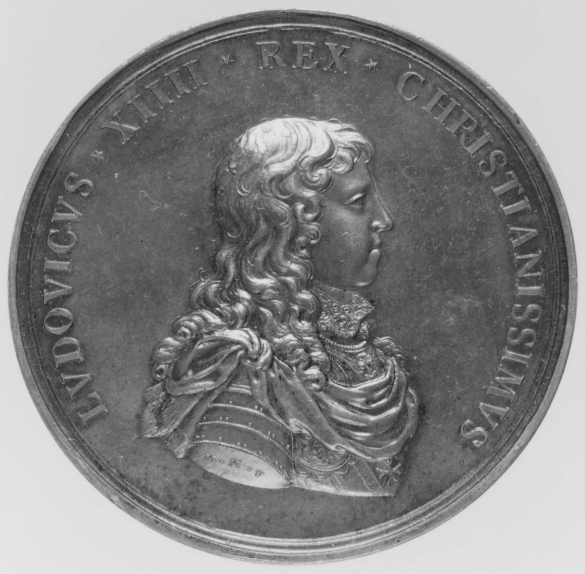 Louis XIV by Michel Molart, metalwork, 1643