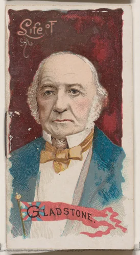 Life of William Ewart Gladstone, from the Histories of Poor Boys and Famous People series of booklets (N79) for Duke brand cigarettes by W. Duke, Sons & Co., print, 1888