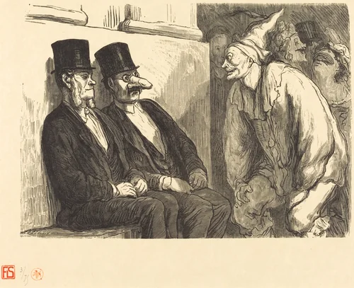 Bal de l'Opera: Tu t'amuses trop! by Étienne Honoré Daumier, portfolio, 1868