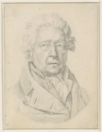 Zelfportret van Willem Jacob Herreyns by Willem Jacob Herreyns, drawing, 1783-1827