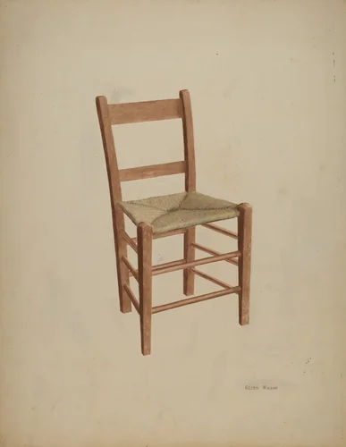 Chair (handmade) by Glenn Wilson, index of american design, 1941
