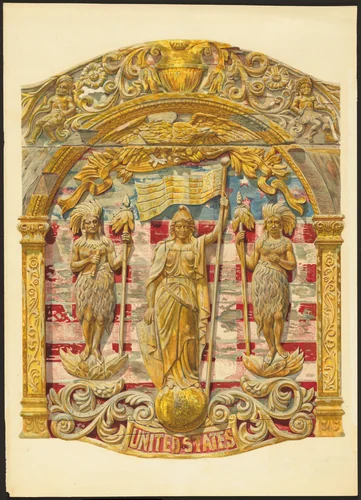 Panel from Circus Wagon by Frank M. Keane, index of american design, 1938