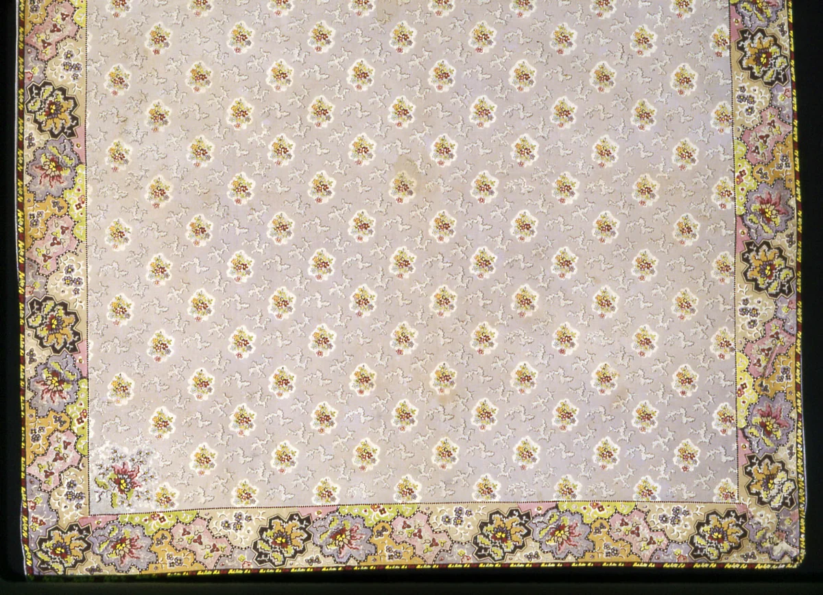 Handkerchief by France, Alsace, textile, 1801-1900