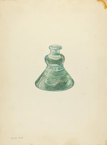 Inkwell by Jessica Price, index of american design, 1935-1942
