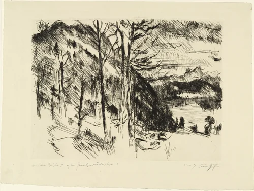 Walchensee by Lovis Corinth, print, 1923
