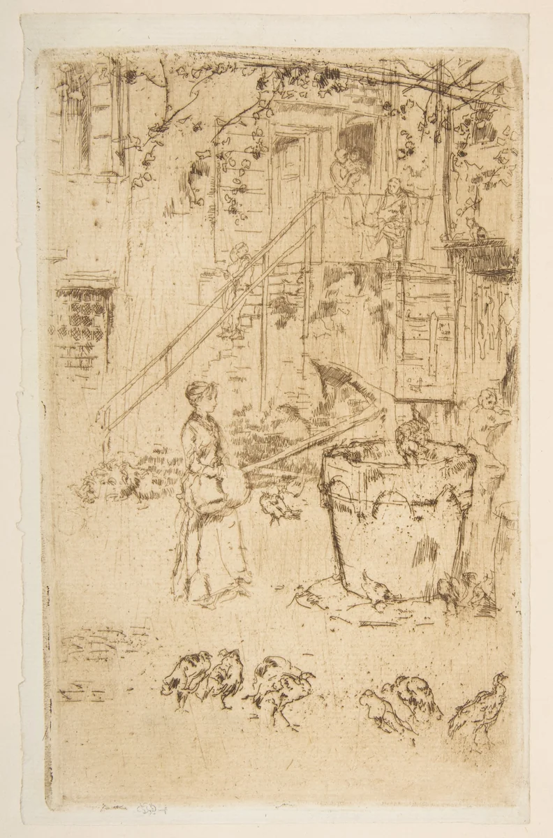 Turkeys by James McNeill Whistler, print, 1879-1880