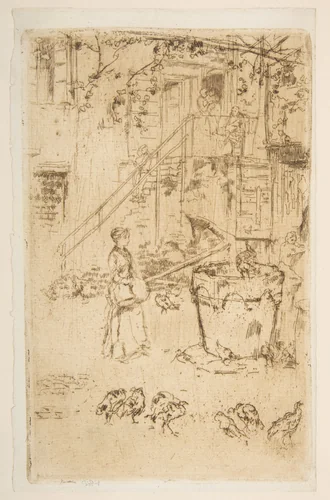 Turkeys by James McNeill Whistler, print, 1879-1880