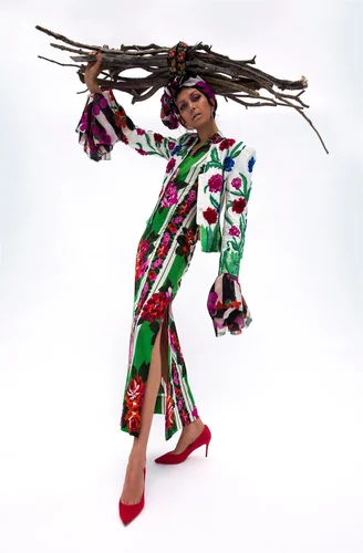 Neo-Indeo, Cheek a Boom by Martine Gutierrez, photograph, 2018