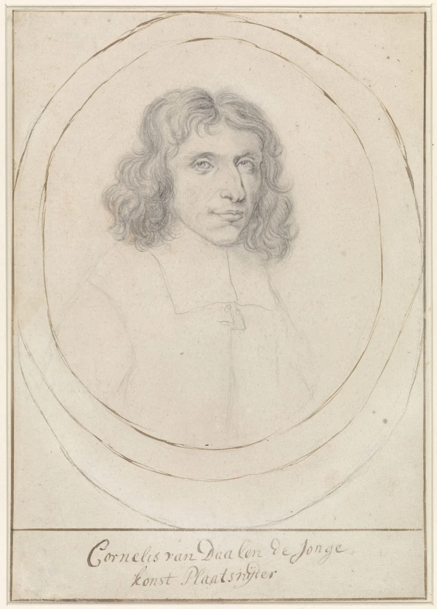 Portret van Cornelis van Dalen II by anonymous, drawing, 1660-1700