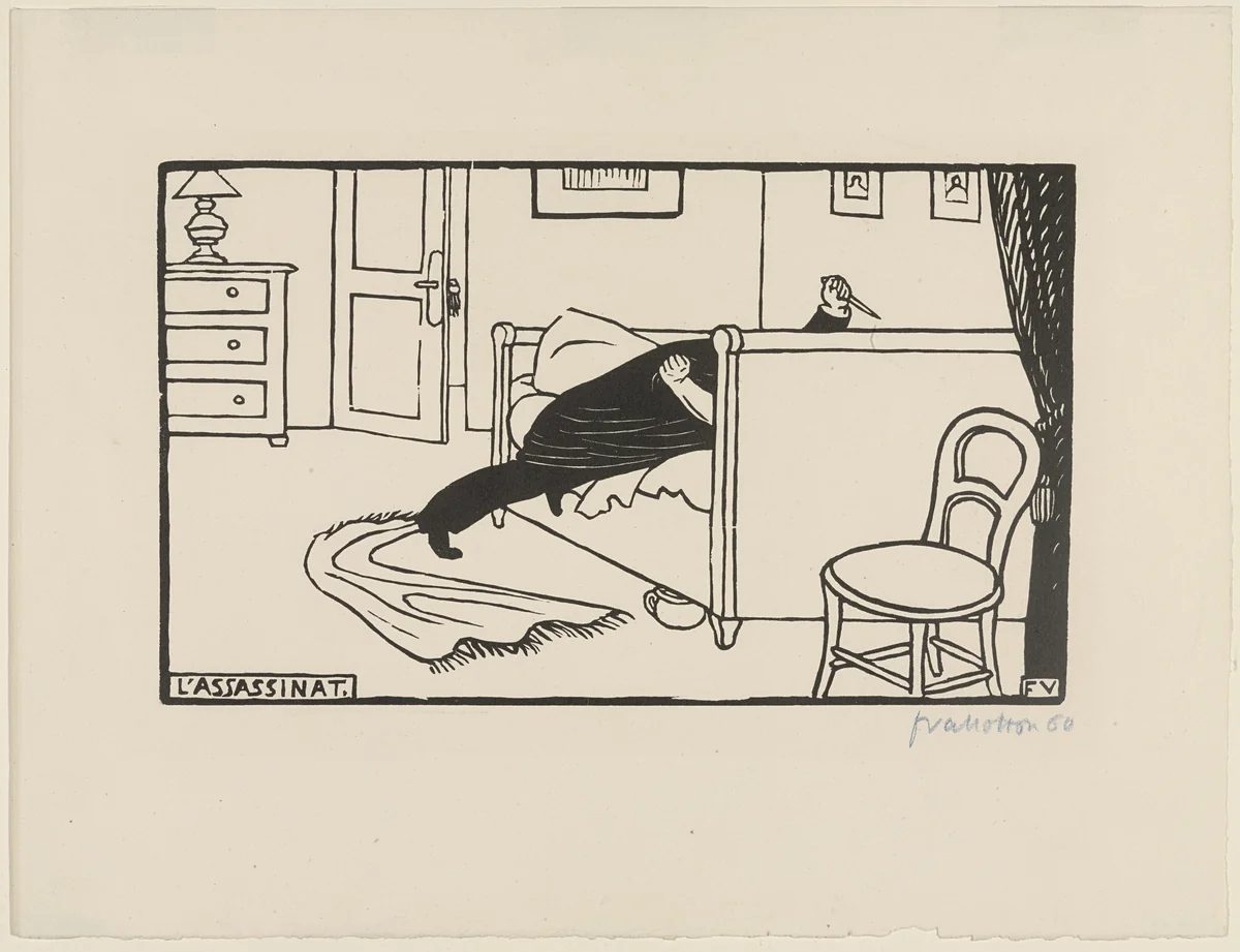 Murder by Félix Vallotton, print, 1893