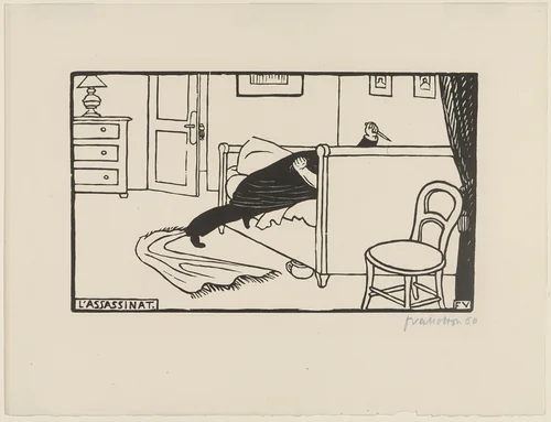 Murder by Félix Vallotton, print, 1893