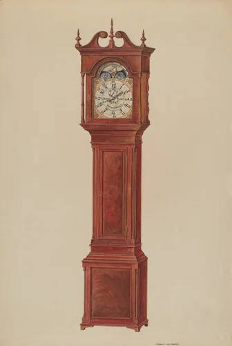 Grandfather's Clock by Francis Law Durand, index of american design, 1937