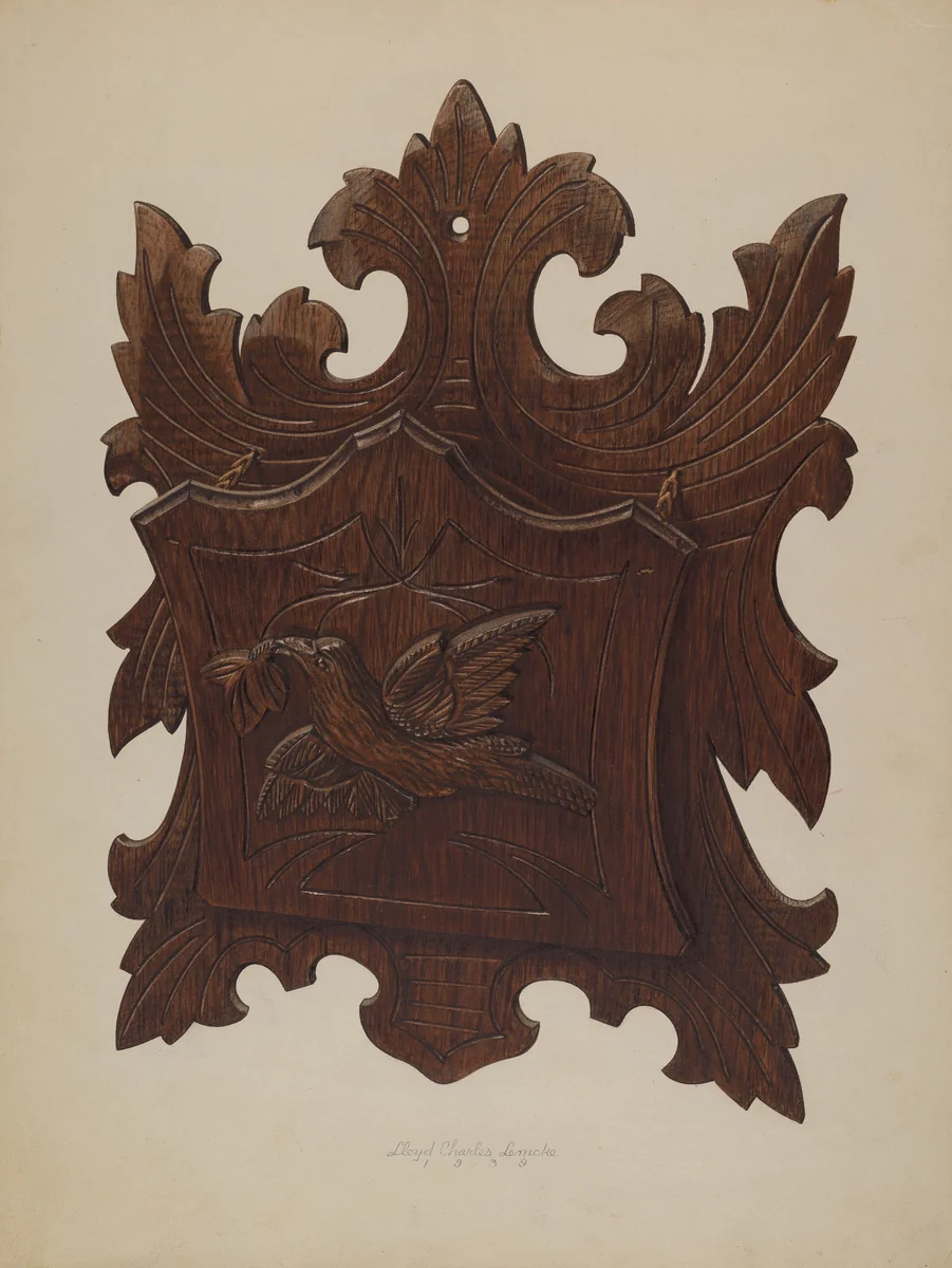 Wall Rack for Newspapers by Lloyd Charles Lemcke, index of american design, 1939