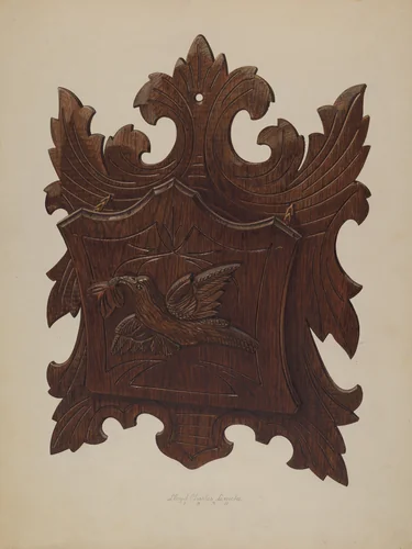 Wall Rack for Newspapers by Lloyd Charles Lemcke, index of american design, 1939