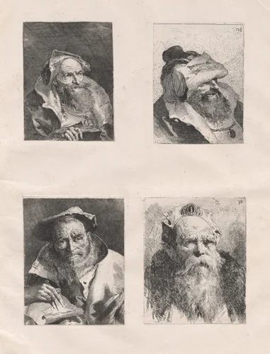 Raccolta di teste (Parts I and II) by Giovanni Domenico Tiepolo
Giovanni Battista Tiepolo, volume, 1773-1774