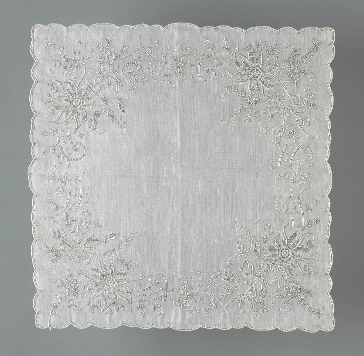 Handkerchief by Philippines, Manila, textile, 1801-1900