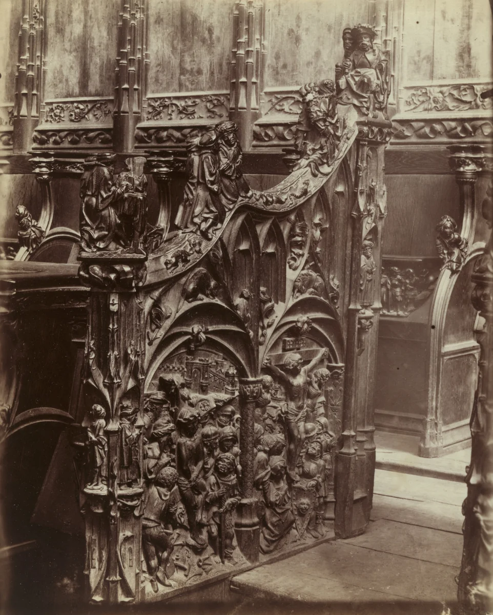 Amiens (stalles) by Eugène Atget, photograph, 1900