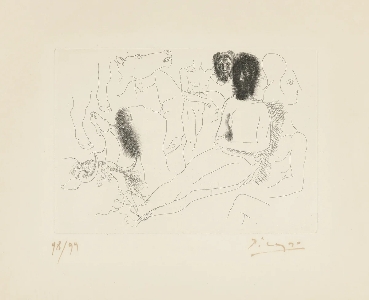 Seated Nude and Sketches (Nu assis et esquisses) by Pablo Picasso, illustrated book, 1928