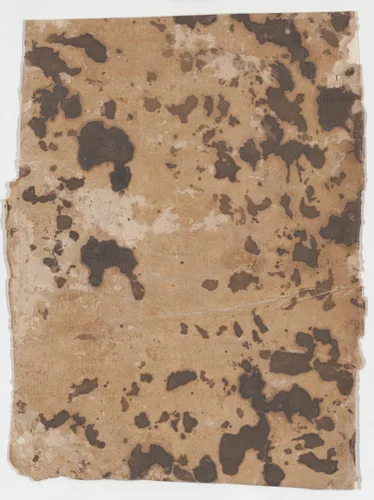 Sheet with overall splotchy pattern by anonymous, print, 1800-1900