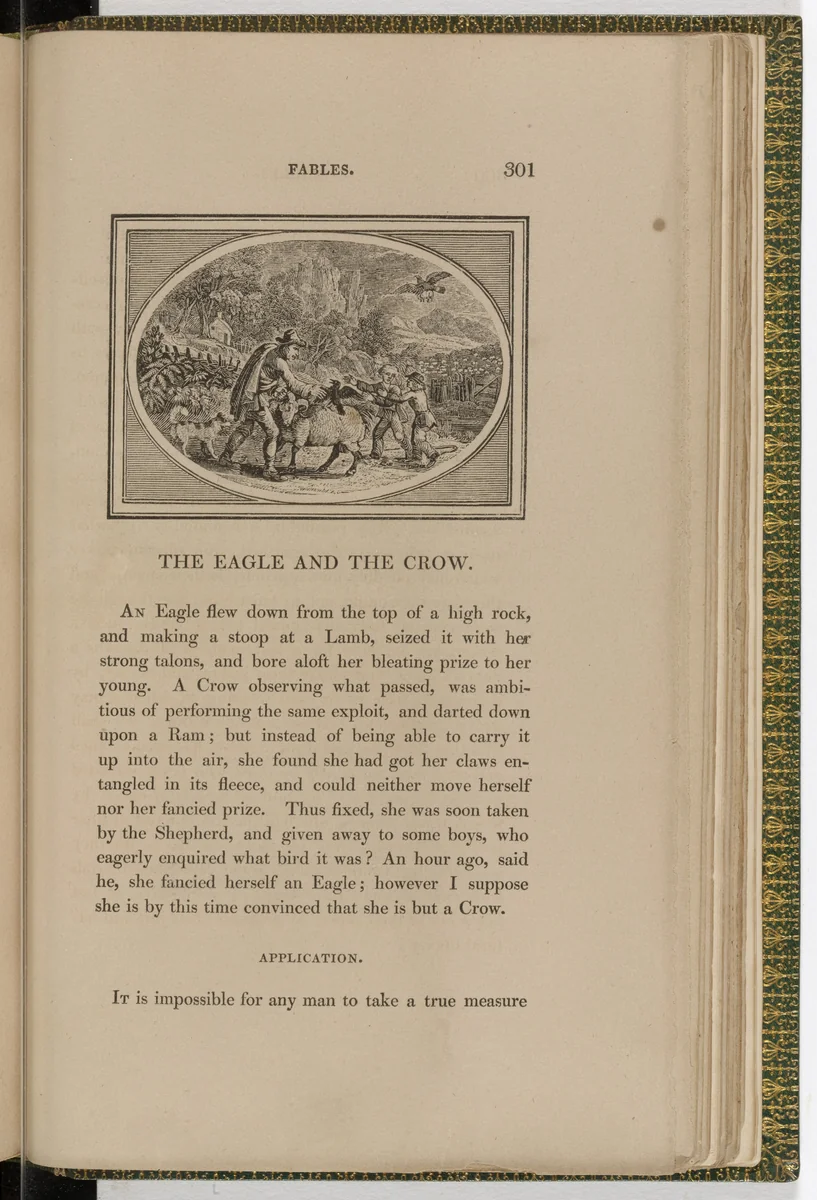 Headpiece (page 301) from The Fables of Aesop by Thomas Bewick, illustrated book, 1818
