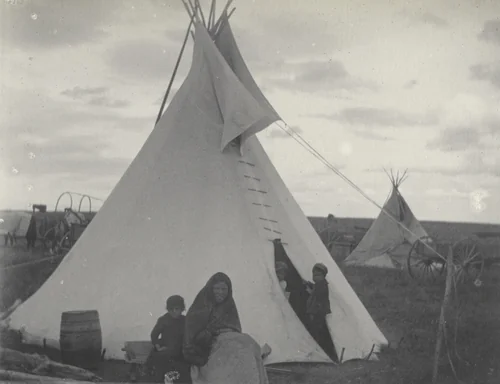 The old tipi life among the Sioux by Frances Benjamin Johnston, photograph, 1899