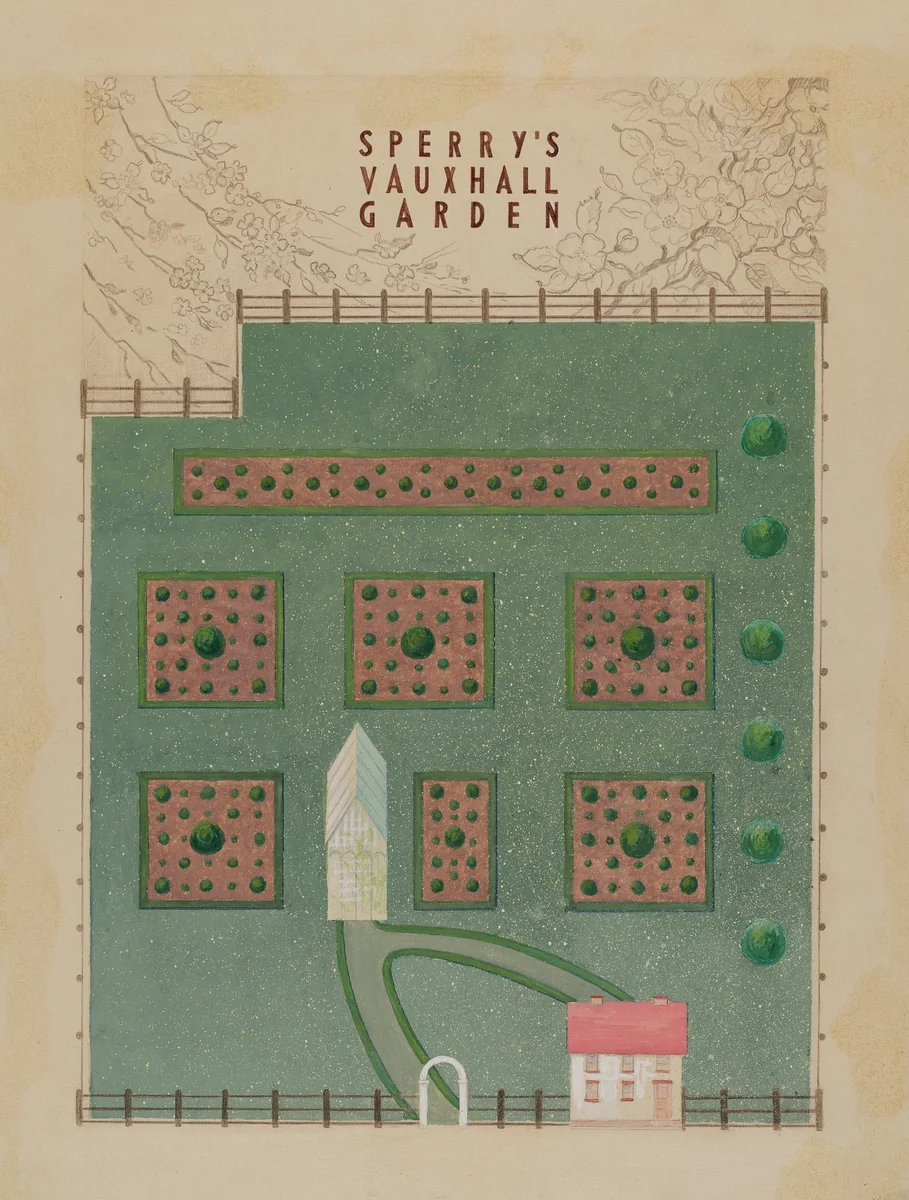 Sperry Gardens by George Stonehill, index of american design, 1936