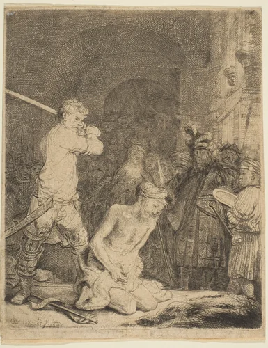 The Beheading of John the Baptist by Rembrandt van Rijn, print, 1634-1644